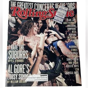 THE GREATEST CONCERTS OF THE 90s ROLLING STONE MAGAZINE SEP 1999 ISSUE 822